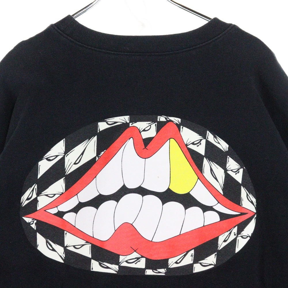 CHROME HEARTS(クロムハーツ) ×マッティボーイ 99アイズ Chomper SWEAT SHIRT FLORAL CROSS チョンパー 袖フローラル 裏地プリント クルーネック スウェット トレーナー