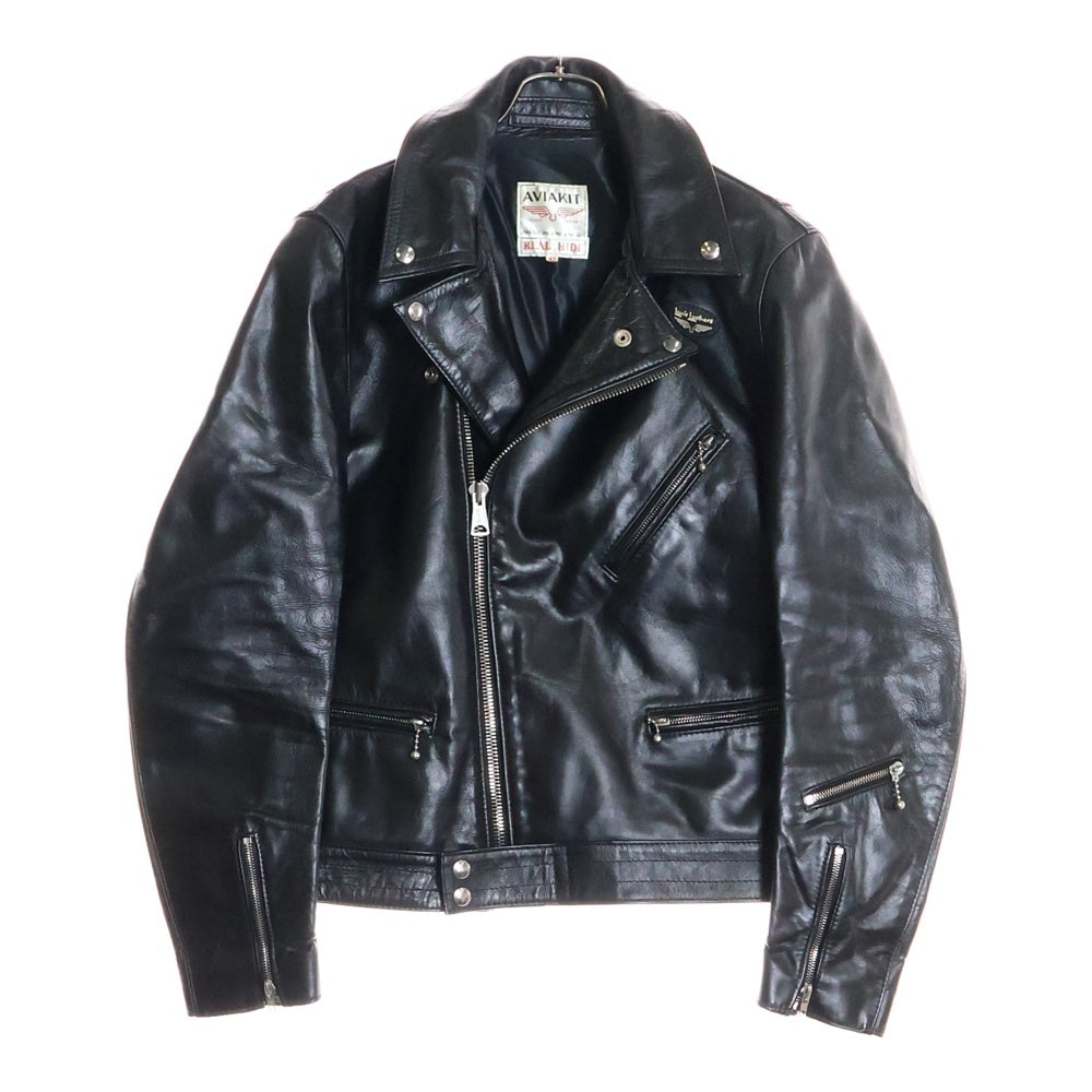 Lewis Leathers(ルイスレザー) CYCLONE 391T LIGHTNING TIGHT FIT ライトニング タイトフィット カウハイド ダブルライダース レザージャケット ブラック