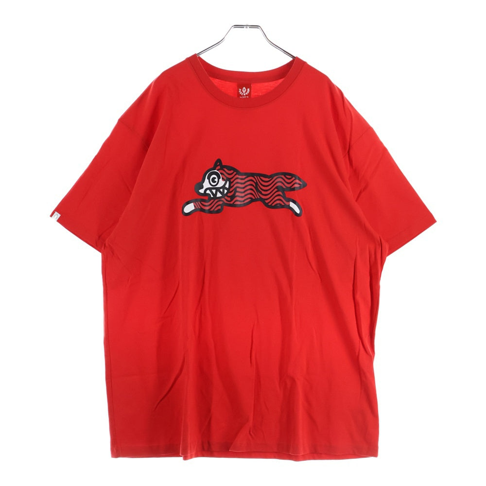 ICE CREAM(アイスクリーム) フロントプリント 半袖Tシャツ カットソー レッド 431-1200