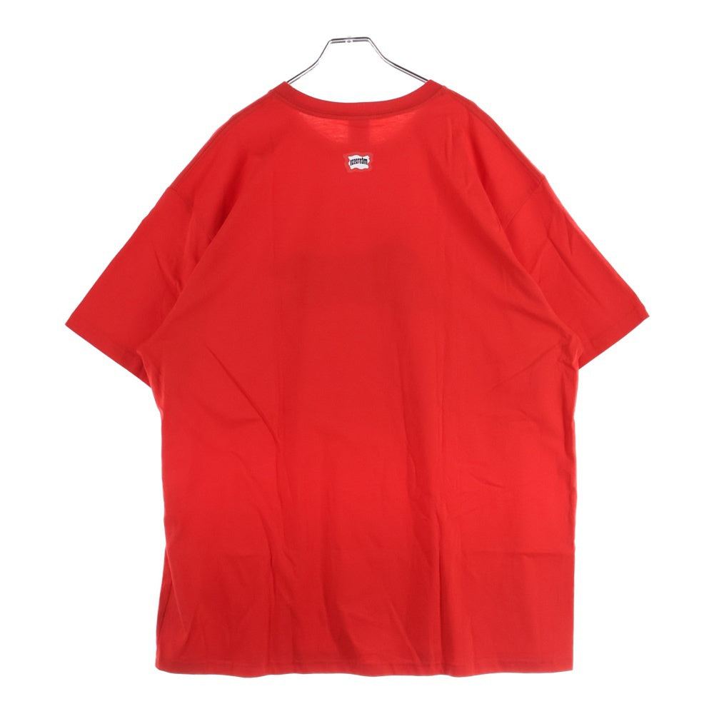 ICE CREAM(アイスクリーム) フロントプリント 半袖Tシャツ カットソー レッド 431-1200