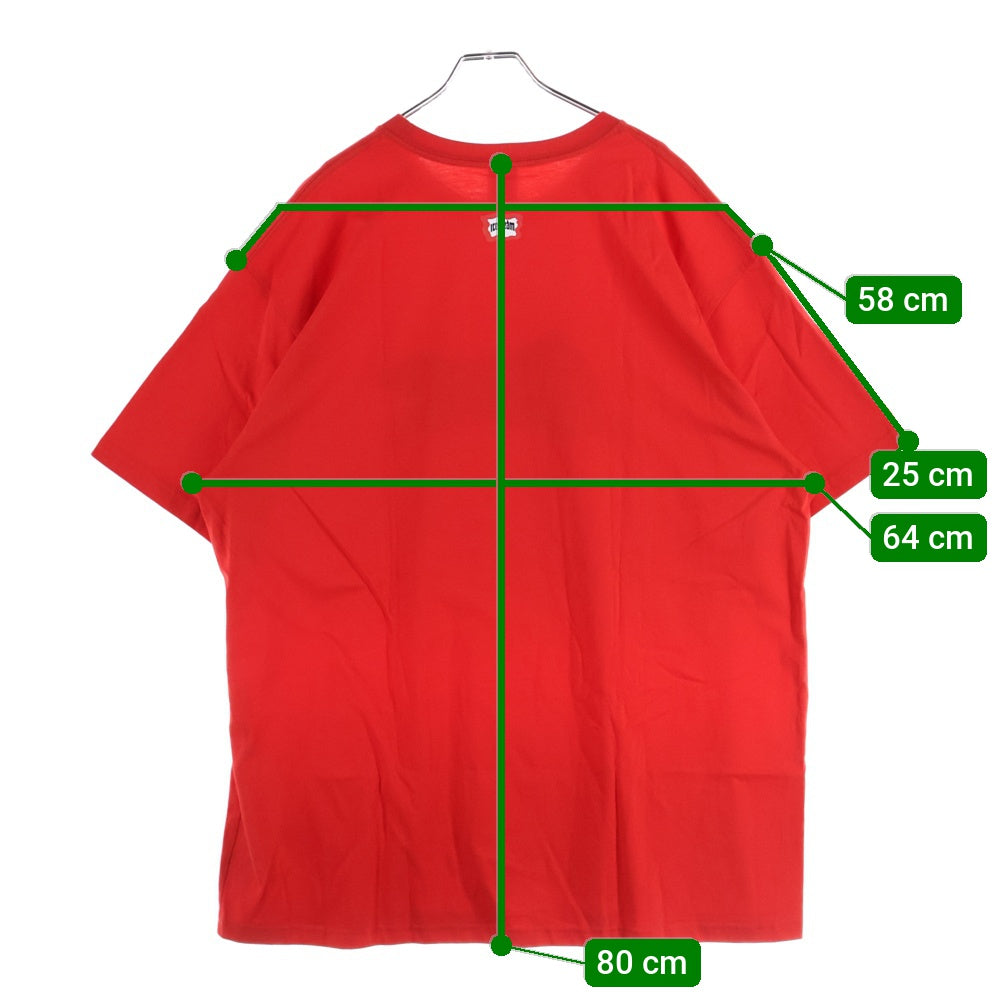 ICE CREAM(アイスクリーム) フロントプリント 半袖Tシャツ カットソー レッド 431-1200