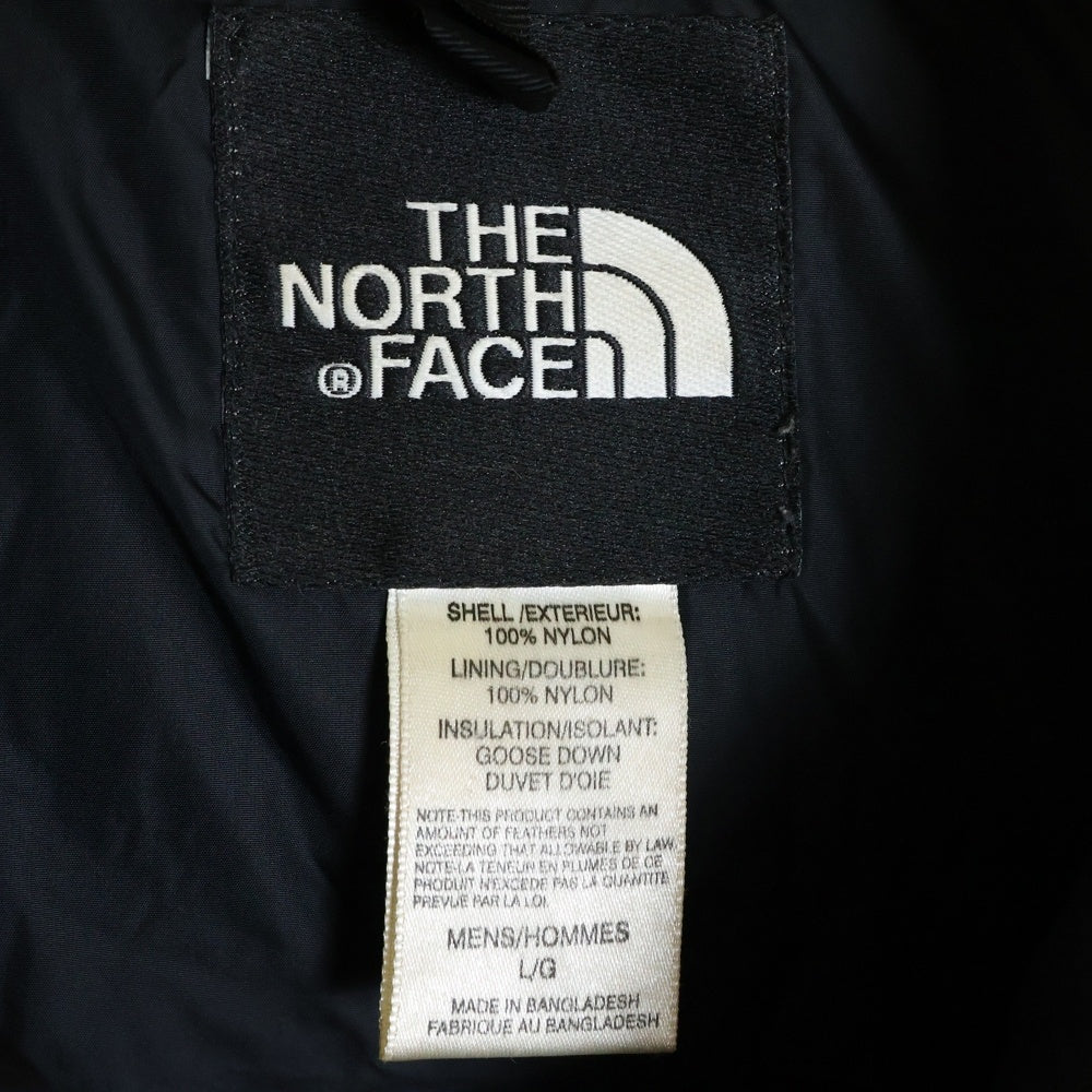 THE NORTH FACE(ザノースフェイス) NUPTSE DOWN JACKET ヌプシ ジップアップダウンジャケット センターロゴ ブラック ND01001
