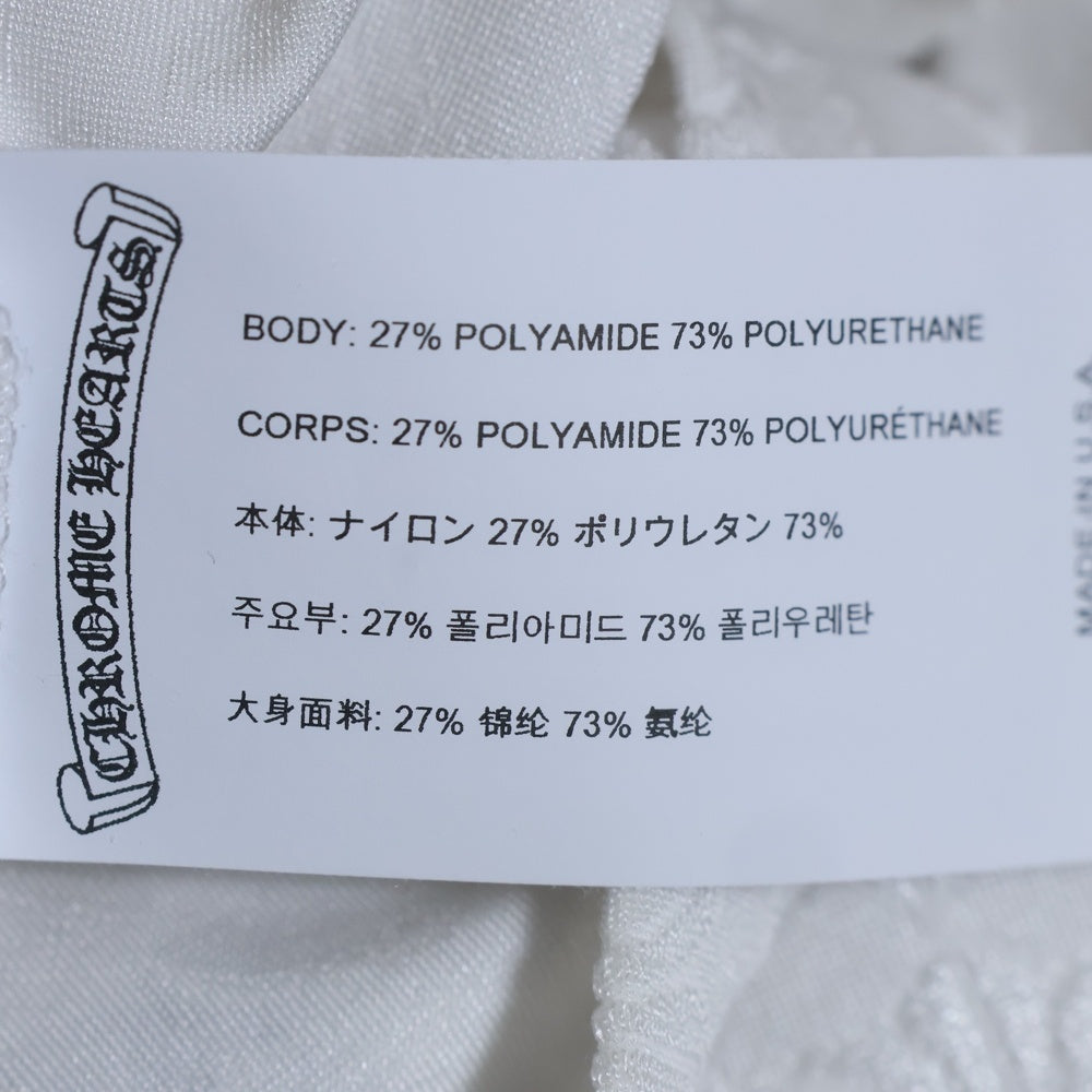 CHROME HEARTS(クロムハーツ) CH Plus Pattern Horseshoe Rubber Print Camisole CHプラス柄 ホースシューラバープリント キャミソール 総柄 ショート丈 レディース ホワイト
