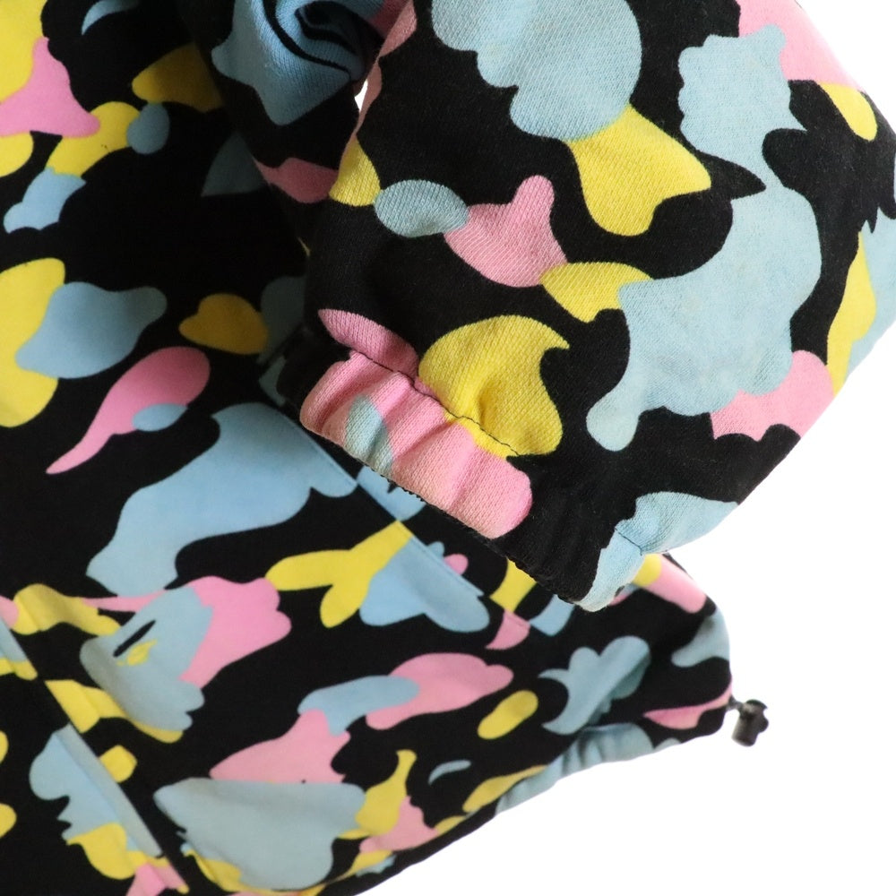 A BATHING APE(アベイシングエイプ) マルチカモ ナイロン リバーシブル 総柄 フルジップアップ プルオーバー フーデット ジャケット マルチ
