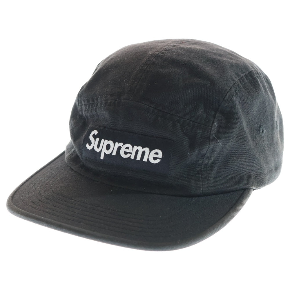 SUPREME(シュプリーム) 18AW Washed Chino Twill Camp Cap ウォッシュド チノ ツウィル キャンプ キャップ ブラック