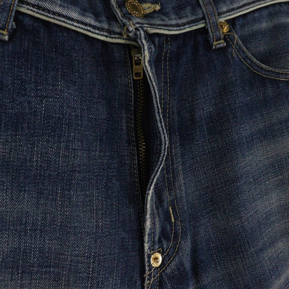 SPACE BAG JEANS(スペースバグジーンズ) SPACE BAG JEANS(スペースバグジーンズ) 大戦モデル 金ボタン ジッパーフライ クラッシュ加工 デニムパンツ ジーンズ インディゴ