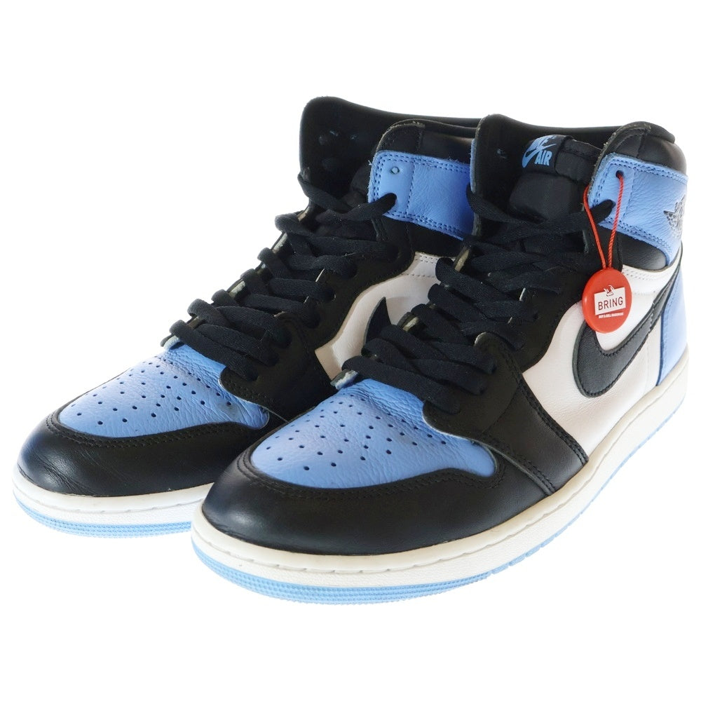 NIKE(ナイキ) AIR JORDAN 1 RETRO HI OG UNIVERSITY BLUE DZ5485-400 エアジョーダン1ハイOG ユニバーシティブルー ハイカットスニーカー ホワイト/ブルー U12/30cm