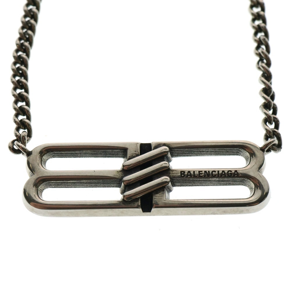 BALENCIAGA(バレンシアガ) BB Icon Antique Silver BBアイコン アンティークシルバー ネックレス シルバー 696223TZ99I0911