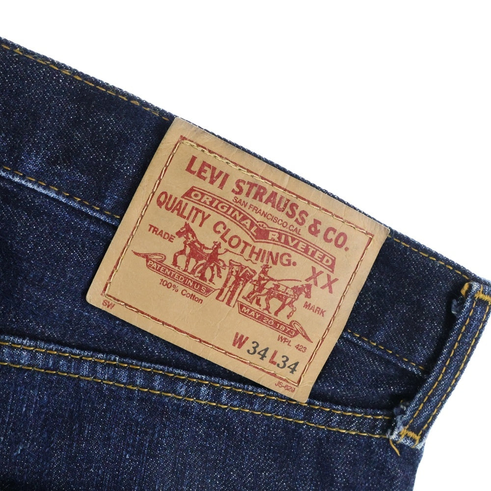 STUSSY(ステューシー) 00s 2005 × Levi's リーバイス 25周年記念限定 別注 50567 シルバーリベット シルバーステッチ ビッグE ジッパーフライ デニムパンツ