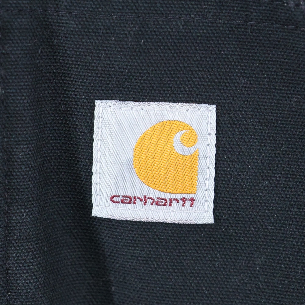 CARHARTT(カーハート) Loose Fit Duck Insulated Flannel Lined Active Jacket ルーズフィット 裏地キルティング ダック アクティブジャケット フーディー ブラック 0J0140-M