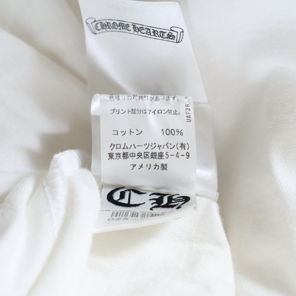CHROME HEARTS(クロムハーツ) CH T-SHRT TOKYO LTD 東京限定 バックスクロールラベル プリント クルーネック 半袖Tシャツ カットソー ホワイト