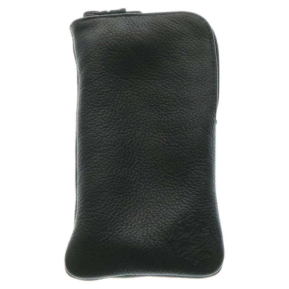 CHROME HEARTS(クロムハーツ) CASE アイウェアケース 眼鏡ケース レザー ブラック