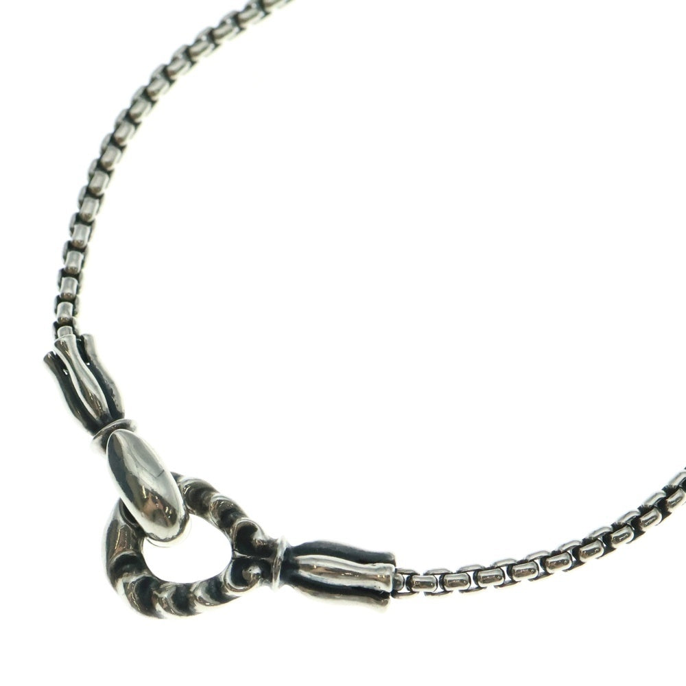 LONE ONES(ロンワンズ) MF Hook M 2.2mm BOX Chain メイティングフライト フックM 2.2mmボックスチェーンネックレス シルバー