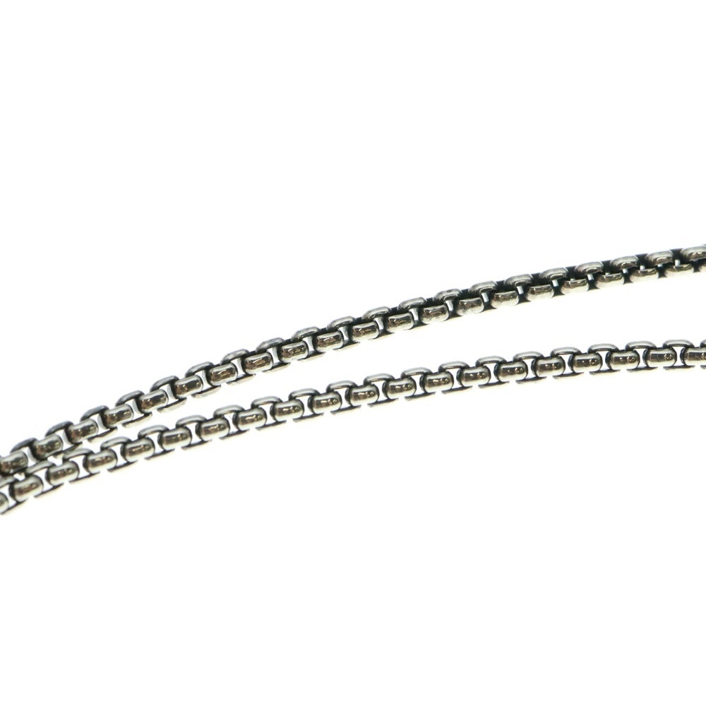 LONE ONES(ロンワンズ) MF Hook M 2.2mm BOX Chain メイティングフライト フックM 2.2mmボックスチェーンネックレス シルバー