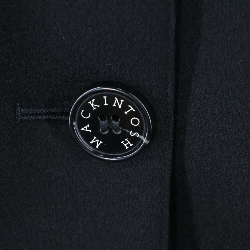 MACKINTOSH(マッキントッシュ) 22AW HUMBIE HOOD TOMORROWLAND別注 ハンビーフード 裏地レオパード ウール ロングコート レディース ブラック L222MO1084FL2KL