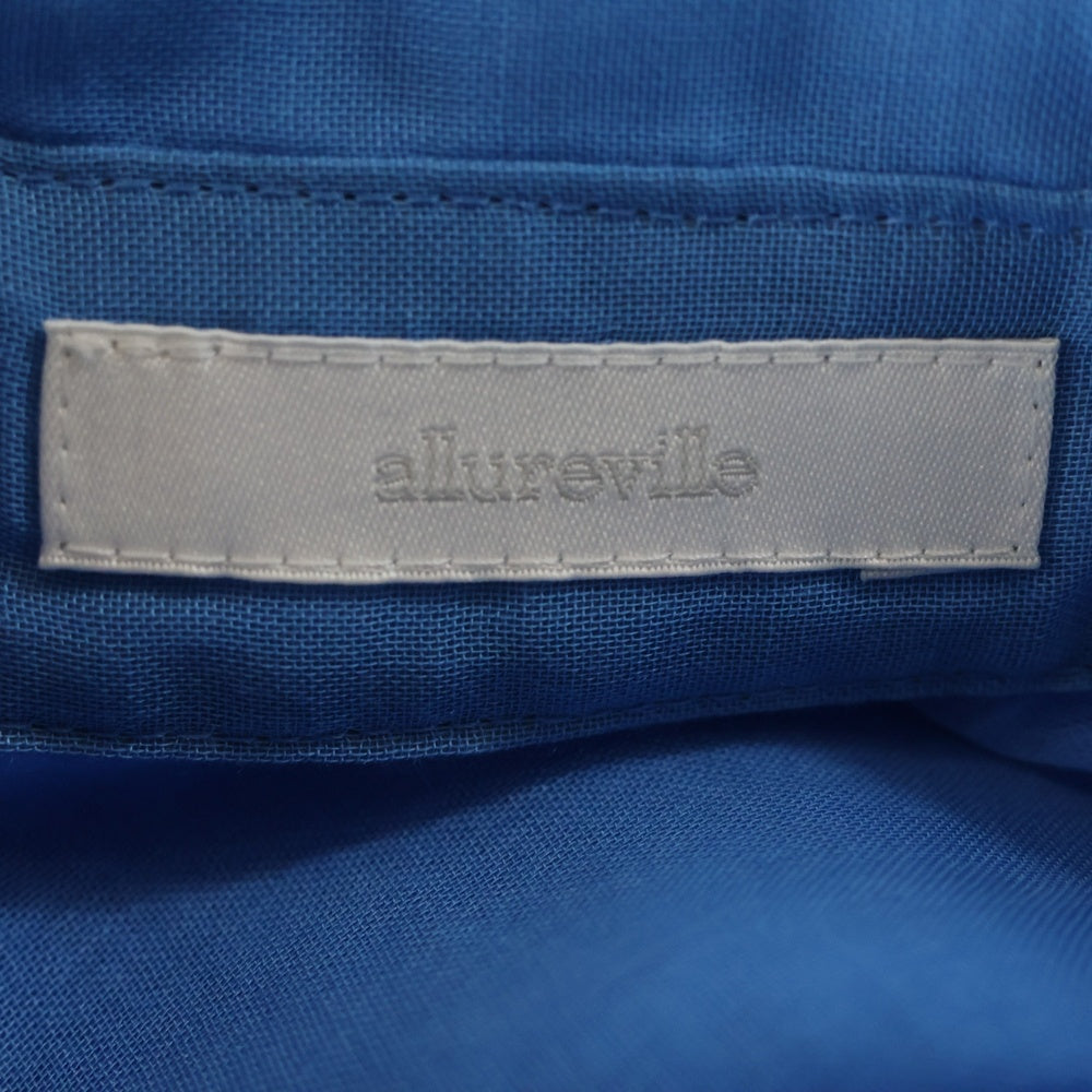 NO BRAND(ノーブランド) allurreville レース シャツ スカイブルー レディース