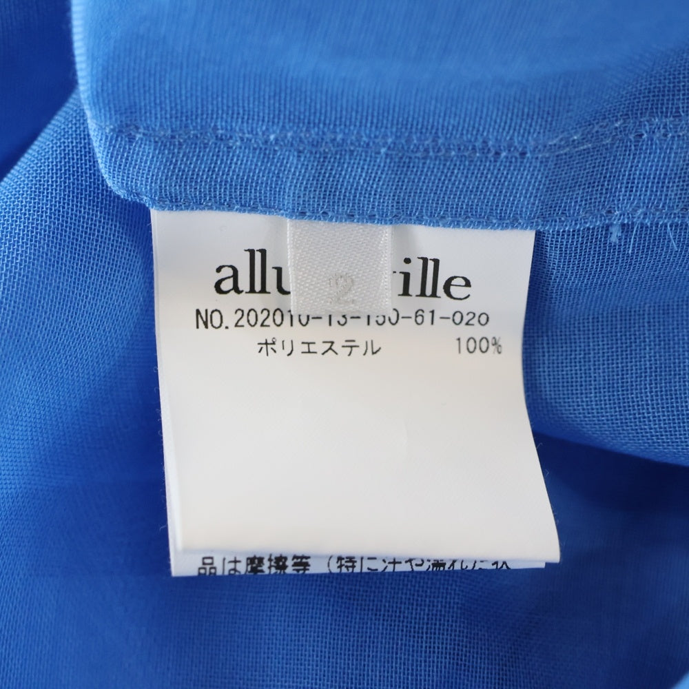 NO BRAND(ノーブランド) allurreville レース シャツ スカイブルー レディース
