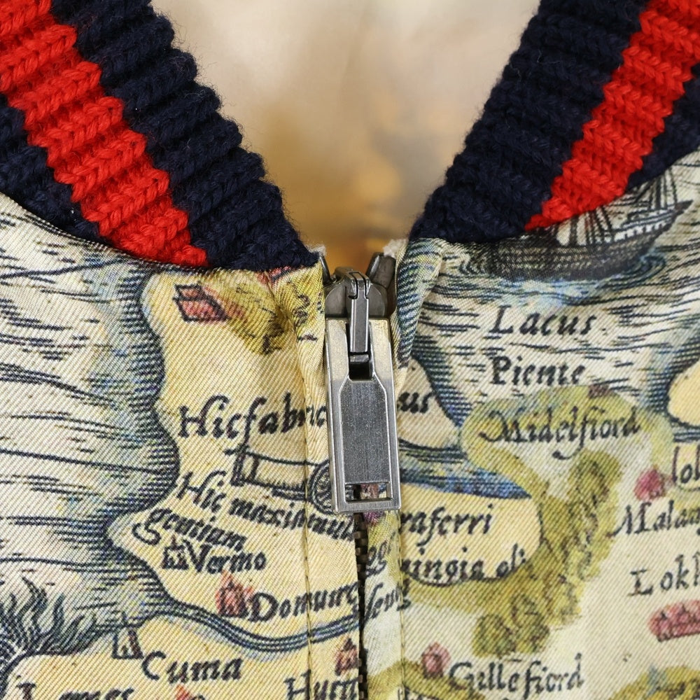 GUCCI(グッチ) ティアン プリント シェリー ライン ジャケット スタジャン ブルゾン マルチカラー 452450 Z665C