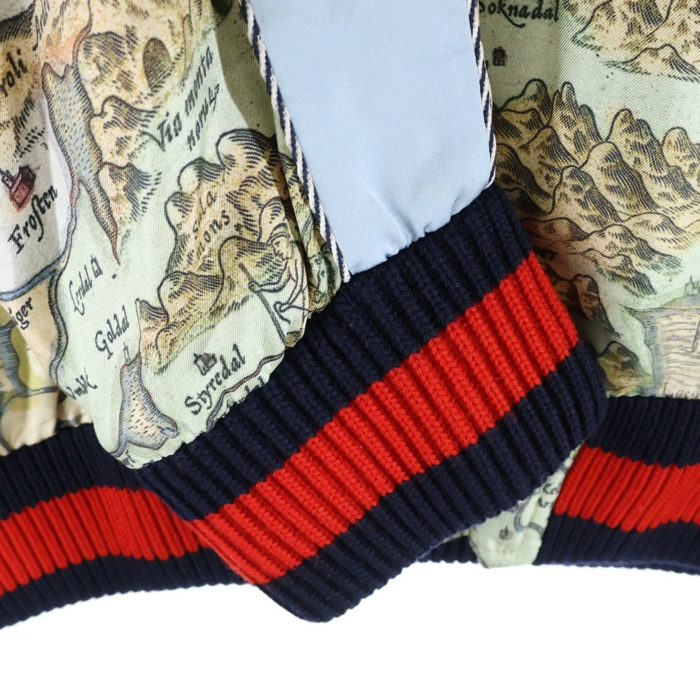 GUCCI(グッチ) ティアン プリント シェリー ライン ジャケット スタジャン ブルゾン マルチカラー 452450 Z665C