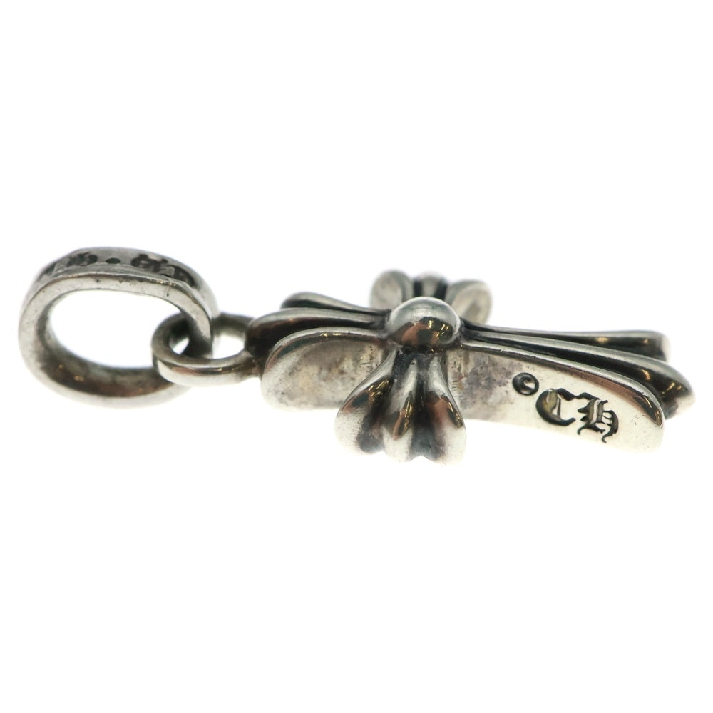 CHROME HEARTS(クロムハーツ) CRS BBYFAT P SAP B ベイビーファット PAVEブルーサファイア チャーム シルバーネックレストップ