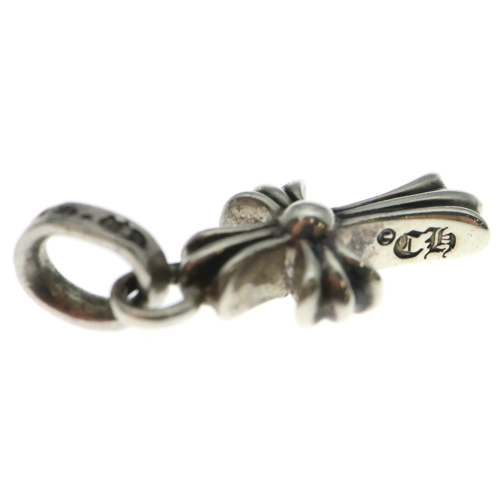 CHROME HEARTS(クロムハーツ) CRS BBYFAT P SAP B ベイビーファット PAVEブルーサファイア チャーム シルバーネックレストップ