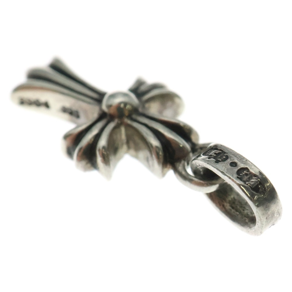 CHROME HEARTS(クロムハーツ) CRS BBYFAT P SAP B ベイビーファット PAVEブルーサファイア チャーム シルバーネックレストップ