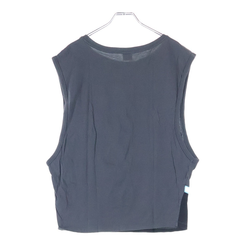 DIESEL(ディーゼル) フロントロゴ ノースリーブ タンクトップ グレー