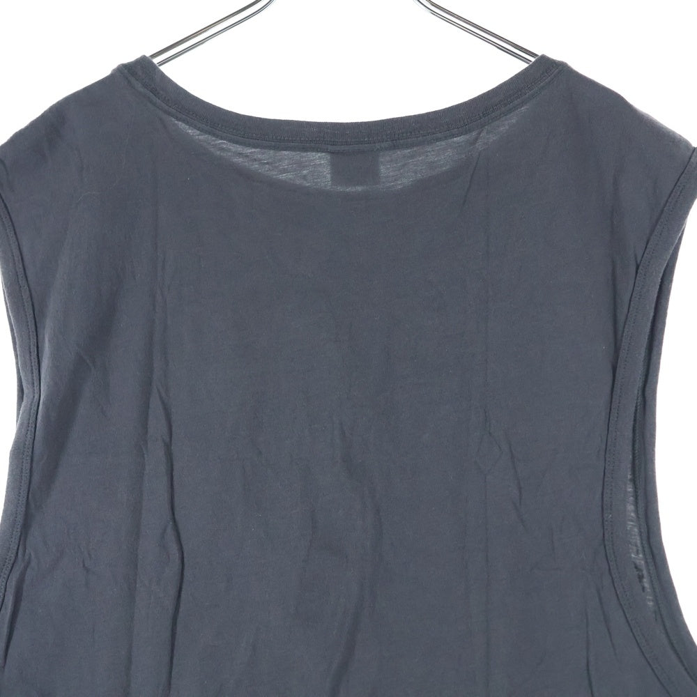 DIESEL(ディーゼル) フロントロゴ ノースリーブ タンクトップ グレー