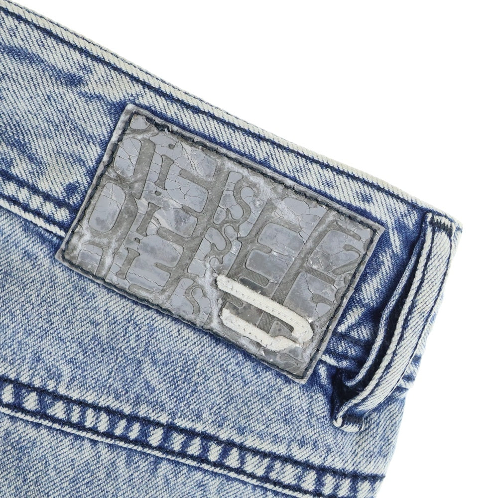 DIESEL(ディーゼル) ロゴボタン ジッパーフライ デニム ミニスカート インディゴ レディース