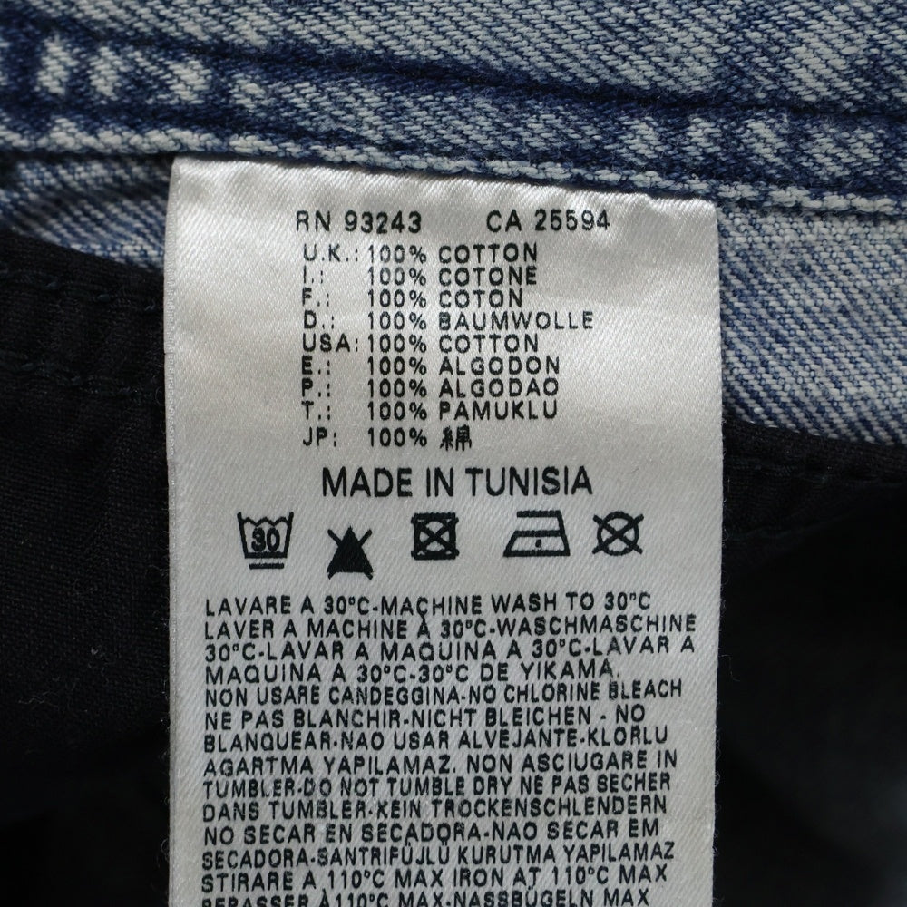 DIESEL(ディーゼル) ロゴボタン ジッパーフライ デニム ミニスカート インディゴ レディース