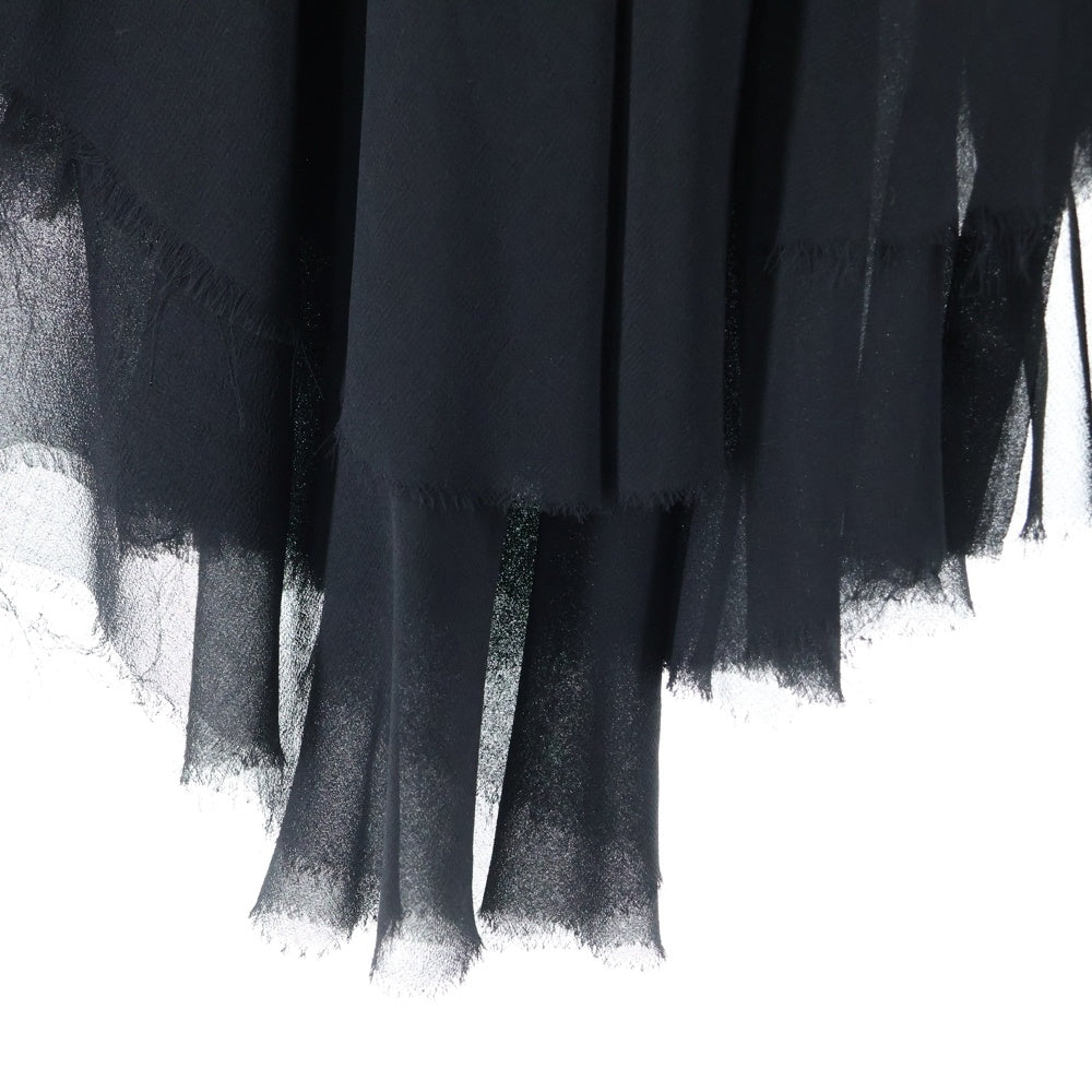 DIESEL(ディーゼル) デニム フリース 生地切り替え ノースリーブ チュニック インディゴ/ブラック レディース