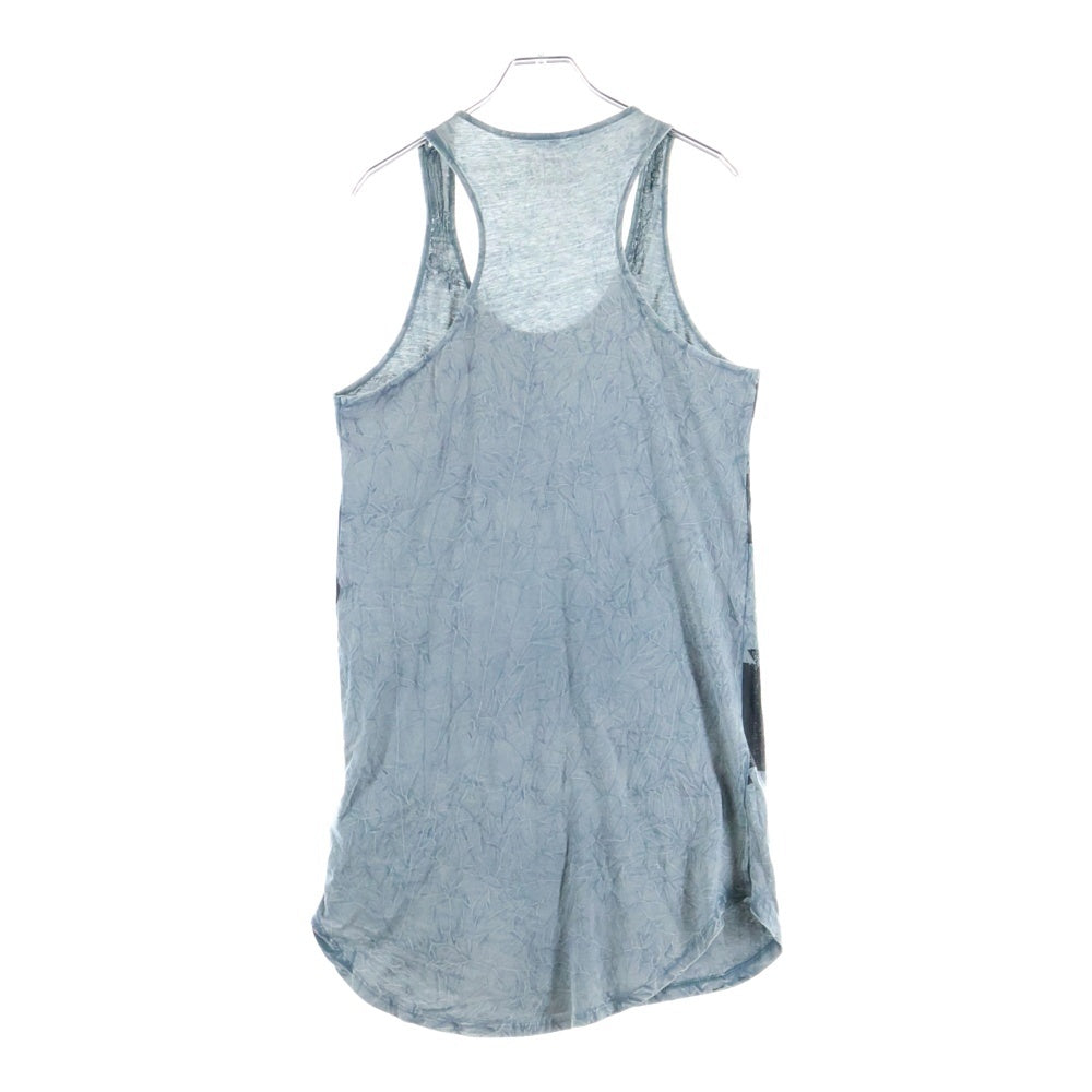 DIESEL(ディーゼル) フロントロゴ ロングタンクトップ ブルー/ブラック レディース