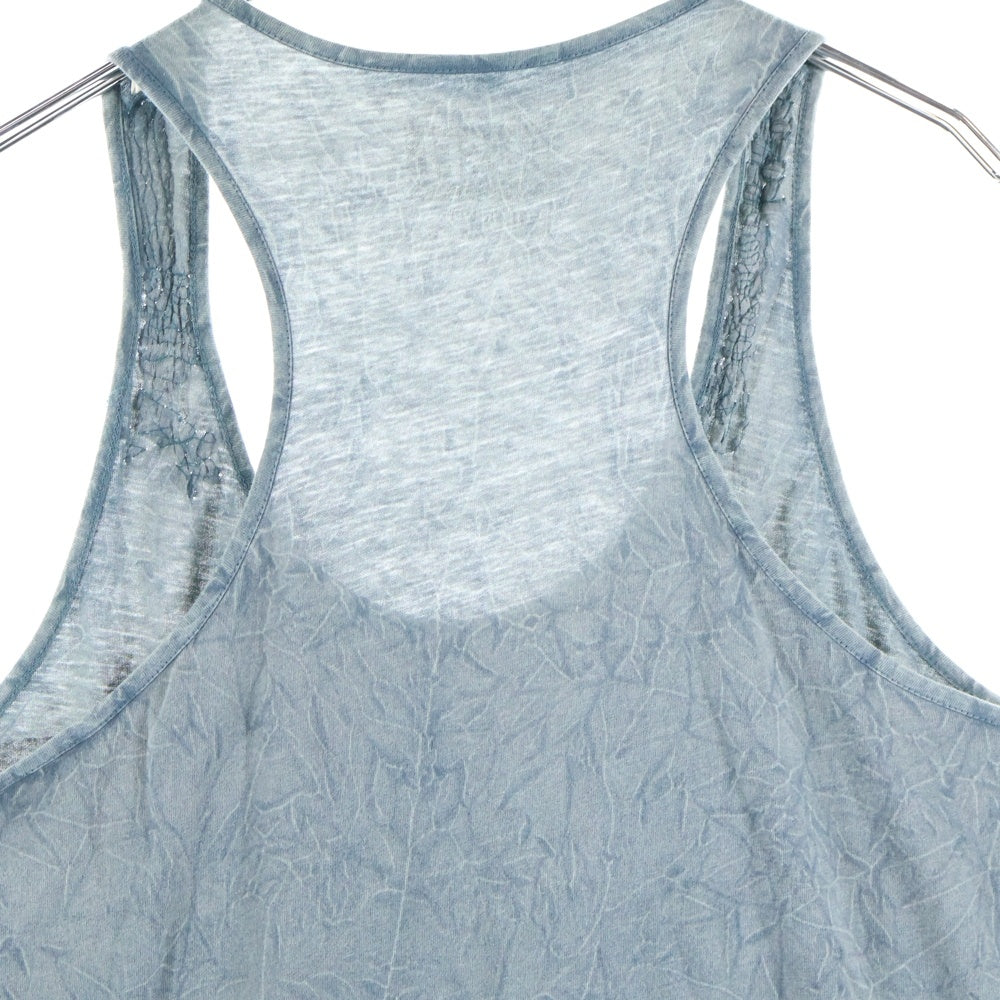 DIESEL(ディーゼル) フロントロゴ ロングタンクトップ ブルー/ブラック レディース