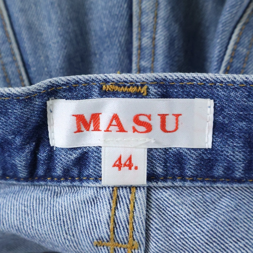 MASU(エムエーエスユー) 24SS MASUBOYS BAGGY JEANS KEYHOLDER キーホルダーペイント バギージーンズ デニムパンツ インディゴ MBSS-PT0324L