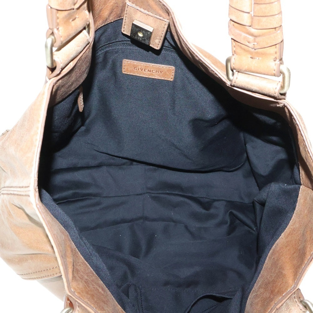 GIVENCHY(ジバンシィ) レザー ワンショルダー トートバッグ ハンドバッグ ブラウン ST0069