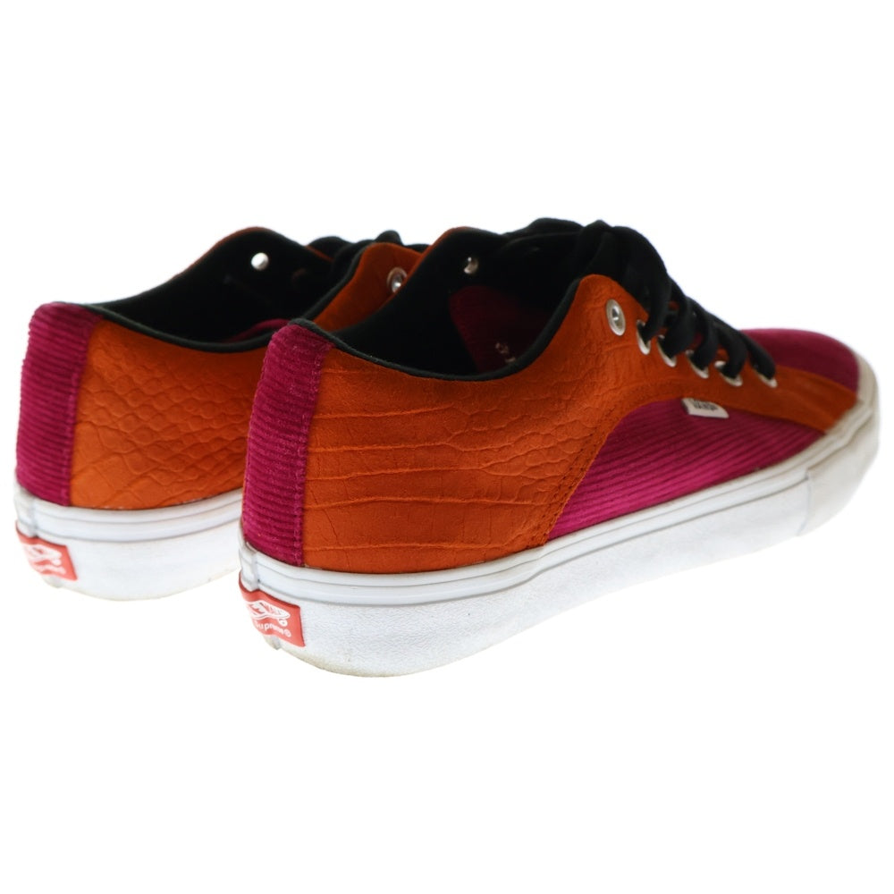 SUPREME(シュプリーム) × VANS Lampin Pro Rust Croc Suede バンズ ランピン プロ ラスト クロコ スエード ローカットスニーカー オレンジ/ピンク US10/28cm VN0A38JOPUJ