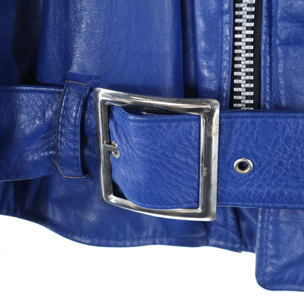 VINTAGE(ヴィンテージ) 90s TALON ZIP タロンジップ ダブルライダース レザー ジャケット ブルー