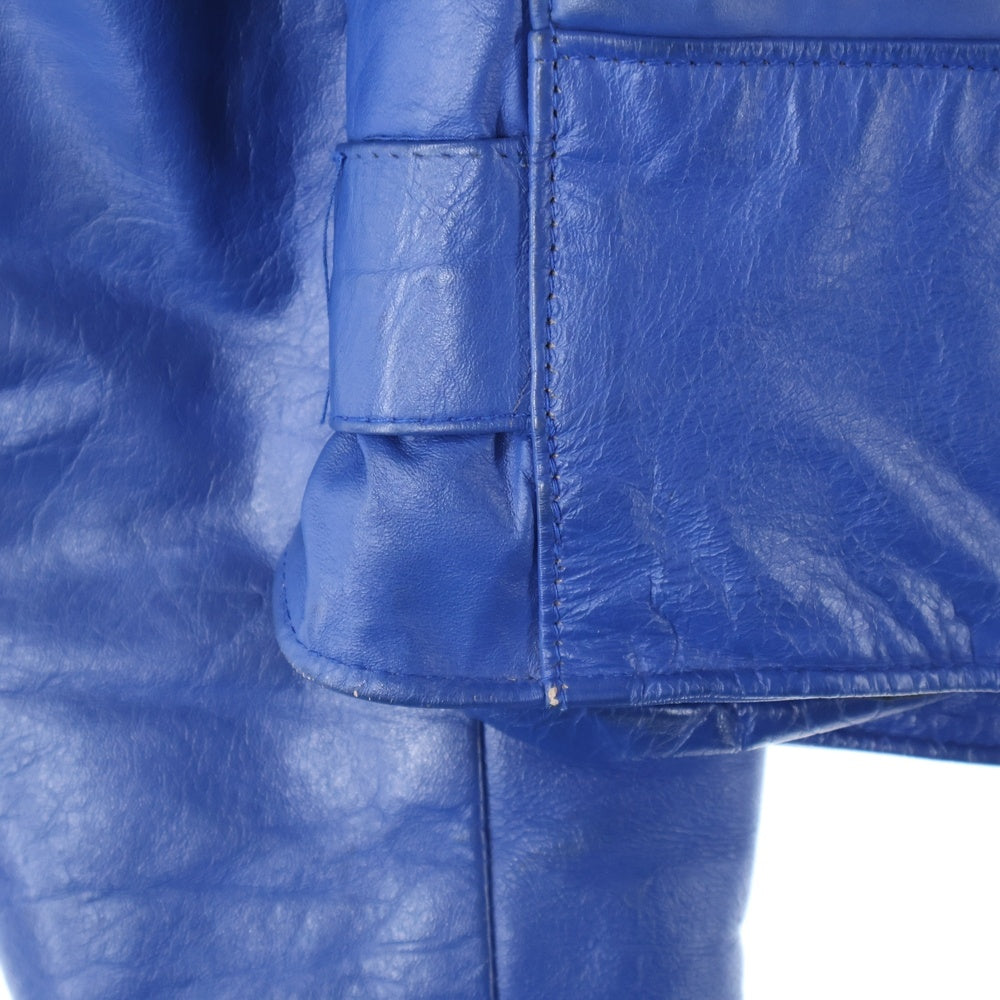 VINTAGE(ヴィンテージ) 90s TALON ZIP タロンジップ ダブルライダース レザー ジャケット ブルー