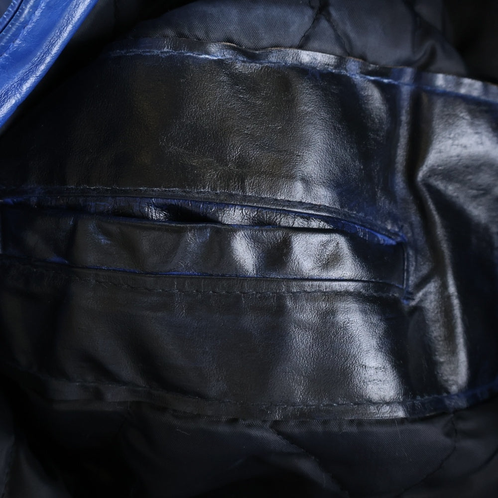 VINTAGE(ヴィンテージ) 90s TALON ZIP タロンジップ ダブルライダース レザー ジャケット ブルー