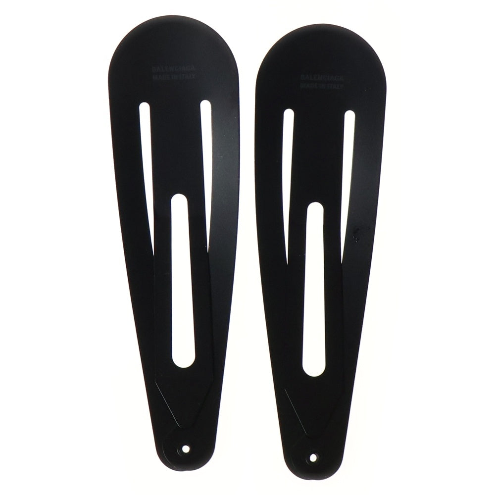 BALENCIAGA(バレンシアガ) Holli XXL Clip ヘアクリップ ヘアアクセサリー 2個セット ブラック 699021 TZ01G 5610