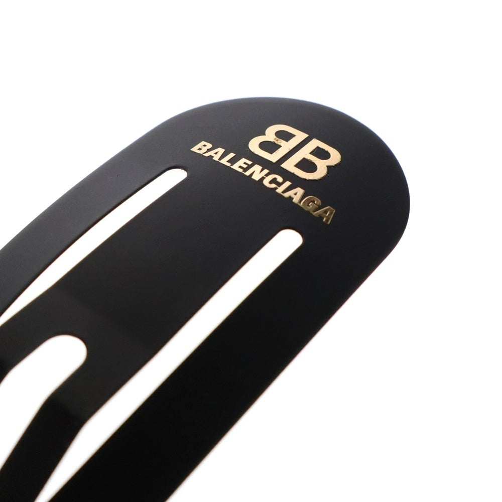 BALENCIAGA(バレンシアガ) Holli XXL Clip ヘアクリップ ヘアアクセサリー 2個セット ブラック 699021 TZ01G 5610