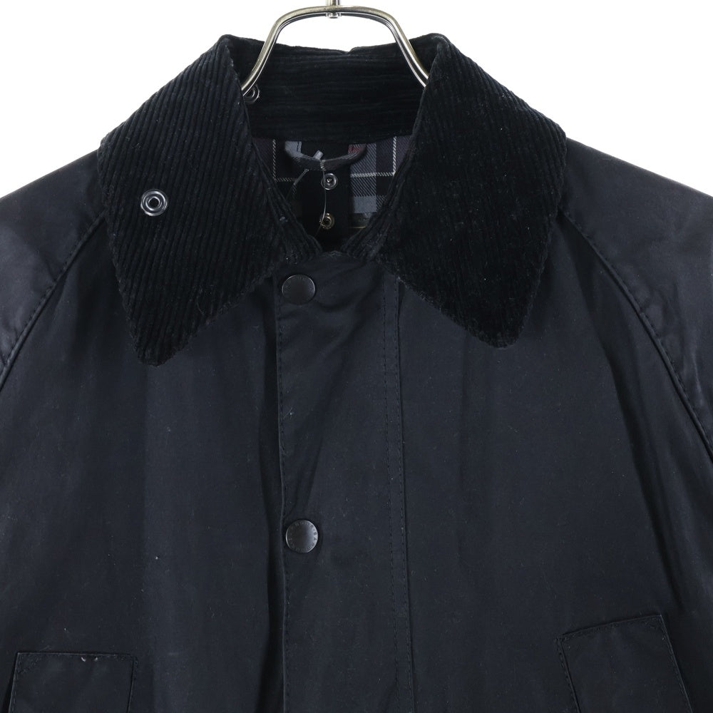 Barbour(バブアー) BEDALE WAX JACKET ビデイル 裏地チェック オイルド ジャケット ブルゾン ブラック MWX0018BK9134