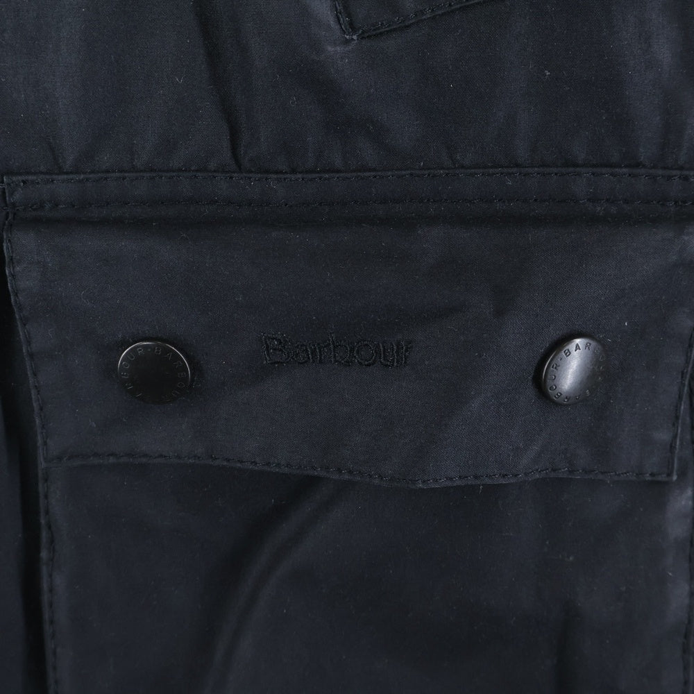 Barbour(バブアー) BEDALE WAX JACKET ビデイル 裏地チェック オイルド ジャケット ブルゾン ブラック MWX0018BK9134
