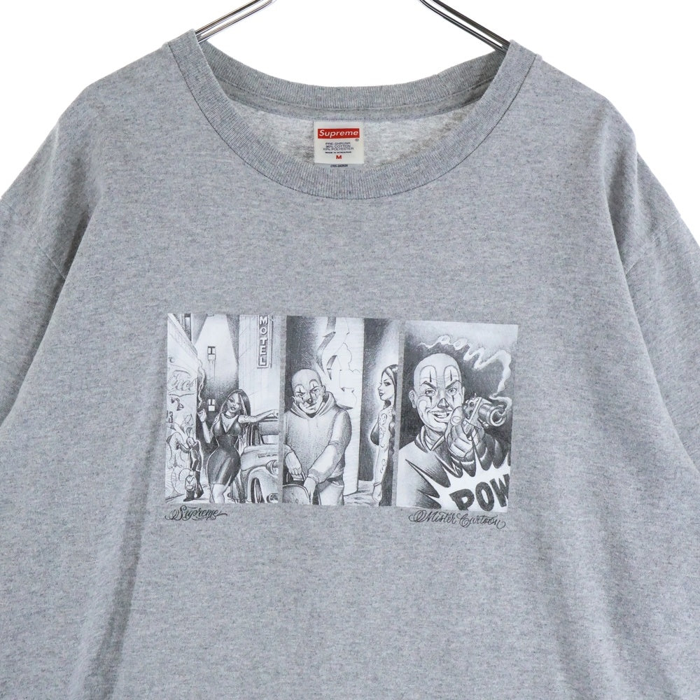 SUPREME(シュプリーム) 24AW Mister Cartoon Pow Tee ミスター カートゥーン パウ 半袖Tシャツ カットソー グレー