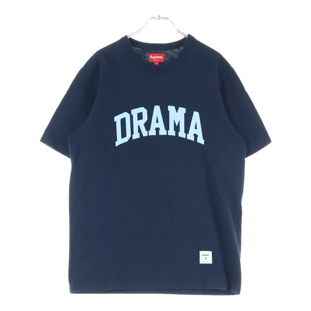 SUPREME(シュプリーム) 19AW DRAMA Tee フロントロゴ半袖Tシャツカットソー ネイビー