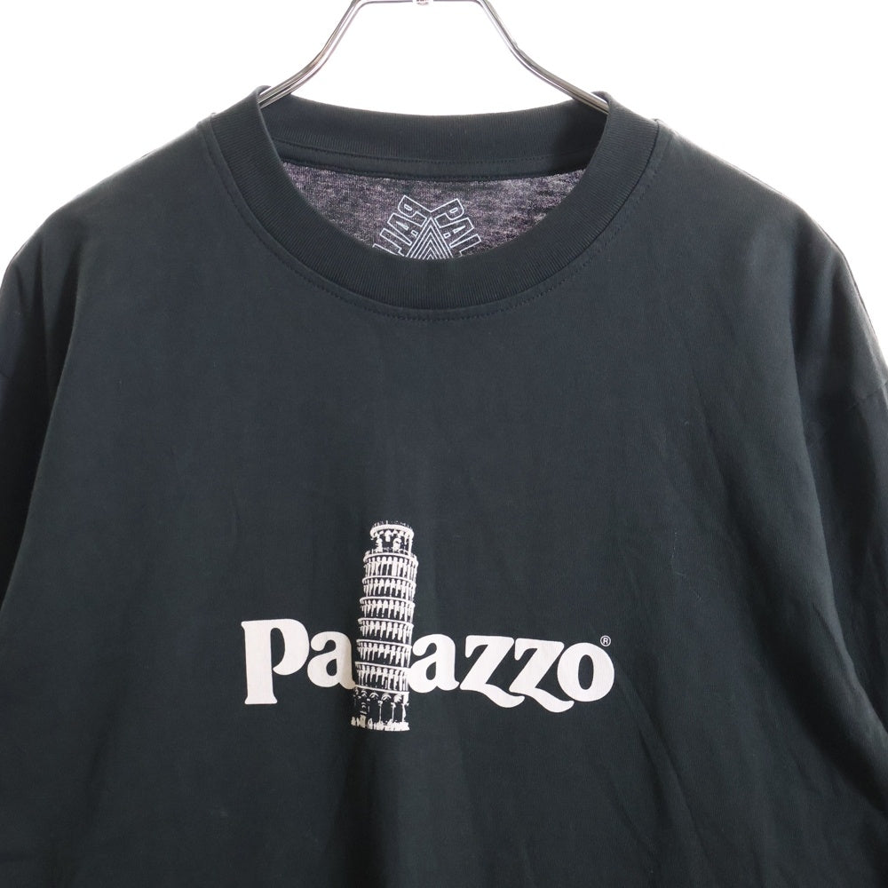 Palace Skateboards(パレススケートボーズ) ピサの斜塔 フロントロゴ 長袖Tシャツカットソー ブラック