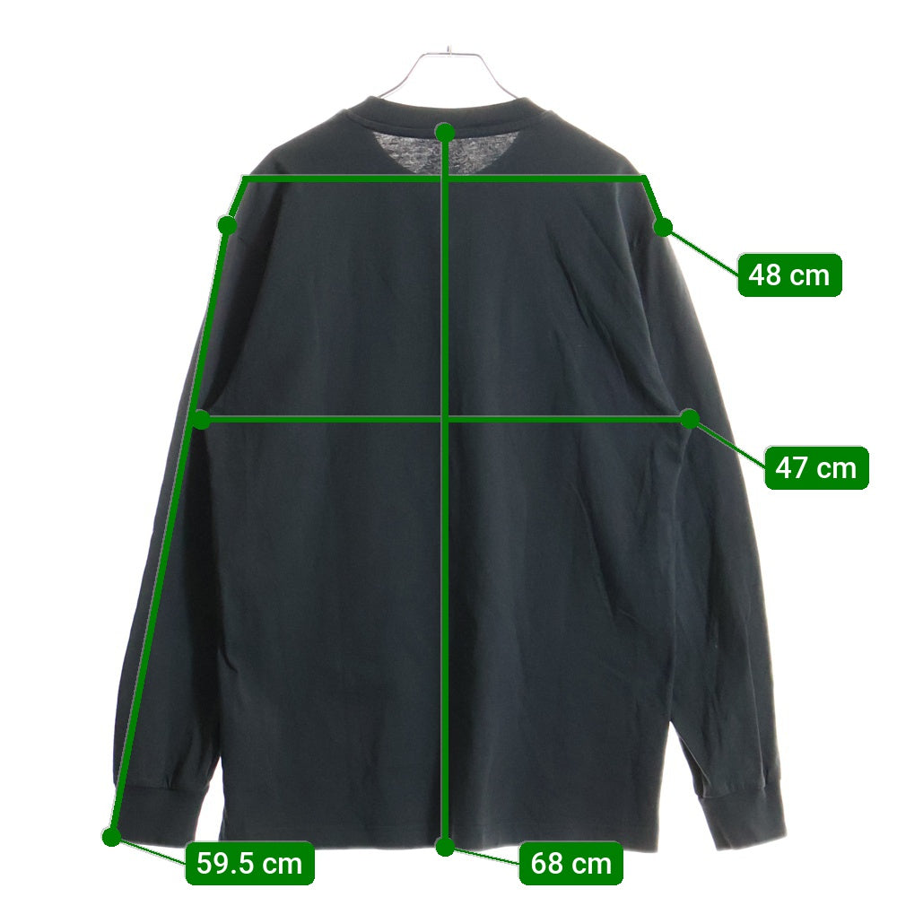 Palace Skateboards(パレススケートボーズ) ピサの斜塔 フロントロゴ 長袖Tシャツカットソー ブラック