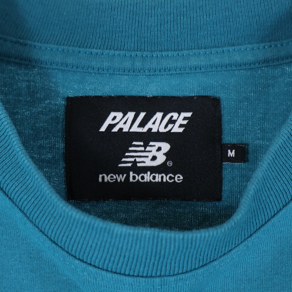 Palace Skateboards(パレススケートボーズ) ×New Balance フロントロゴ 半袖Tシャツカットソー ブルー