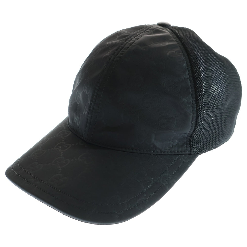 GUCCI(グッチ) GG LOGO メッシュ トラッカー キャップ 帽子 ブラック