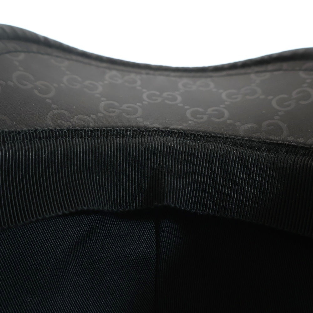 GUCCI(グッチ) GG LOGO メッシュ トラッカー キャップ 帽子 ブラック